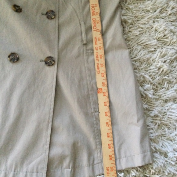 Tommy Hilfiger women’s tan trench coat Large Fall Spring - Picture 6 of 16